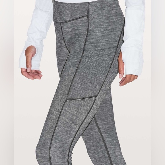 Lululemon Speed Up Tight *Full-On Luxtreme Brushed 
Heathered Deep Coal - Picture 3 of 3